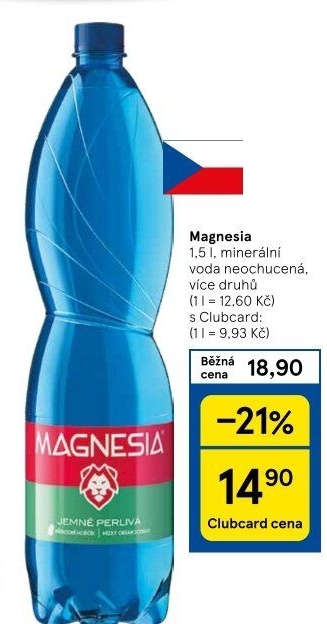 Přírodní voda Magnesia
