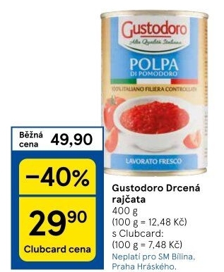 Rajčata drcená Passata Gustodoro