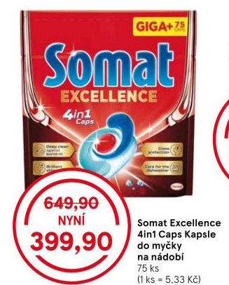 Tablety do myčky Excellence Somat