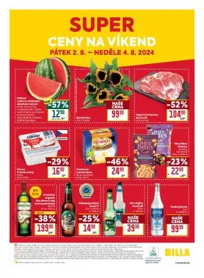 akční leták BILLA 31.7.2024-6.8.2024