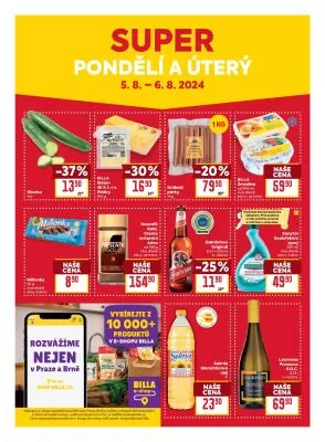 akční leták BILLA 31.7.2024-6.8.2024
