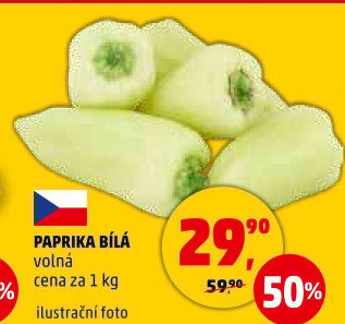Paprika bílá