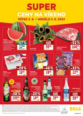 akční leták BILLA 31.7.2024-6.8.2024