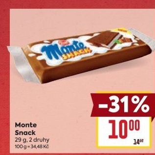 Dezert mléčný Monte Snack Zott