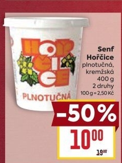 Hořčice plnotučná Senf