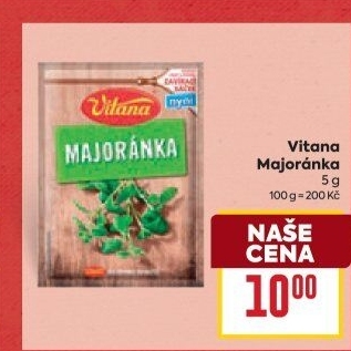 Koření Majoránka Vitana