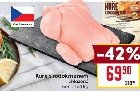 Kuře s rodokmenem Vodňanské kuře