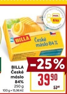 Máslo Billa