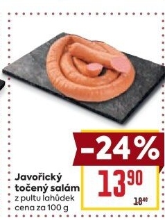 Salám javořický točený