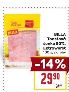 Šunka toastová Billa