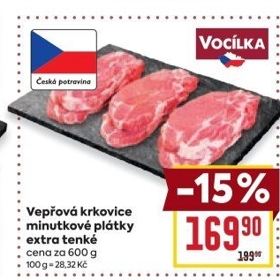 Vepřová krkovice bez kosti Vocílka
