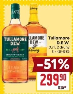 Whiskey irská Tullamore Dew