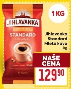 Mletá káva Standard Jihlavanka