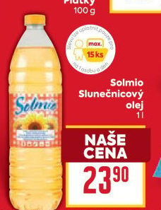 Slunečnicový olej Solmio