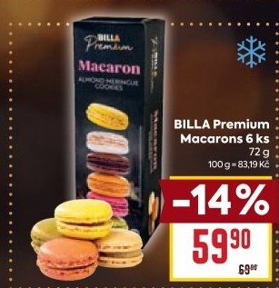 Makronky mražené Premium Billa