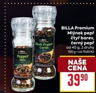 Mlýnek s kořením Billa Premium
