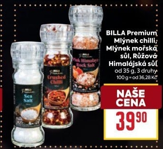 Mlýnek s kořením Billa Premium