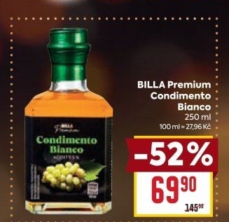 Ocet vinný Condimento Bianco Billa Premium