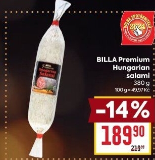 Salám Hungarian Premium Billa