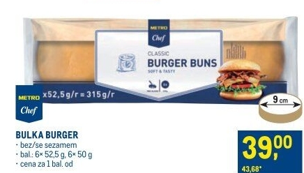 Bulky na hamburger Metro Chef