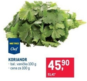 Koriandr čerstvý Metro Chef
