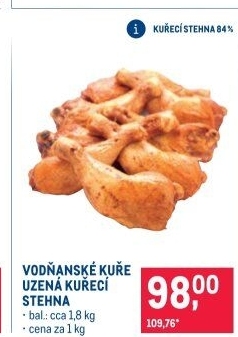 Kuřecí stehna uzená Vodňanské kuře
