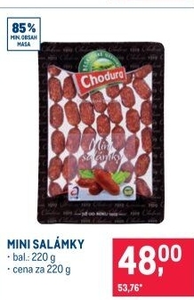 Minisalámy Beskydské uzeniny Chodura