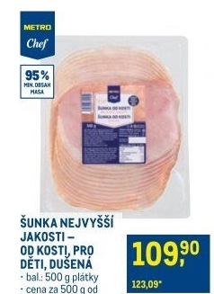 Šunky nejvyšší jakosti Metro Chef