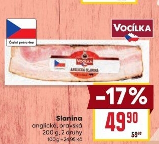 Anglická slanina Vocílka