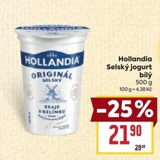 Bílý jogurt selský Hollandia