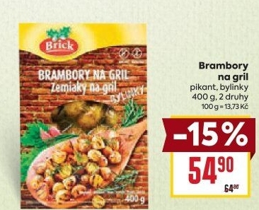 Brambory na gril Brick