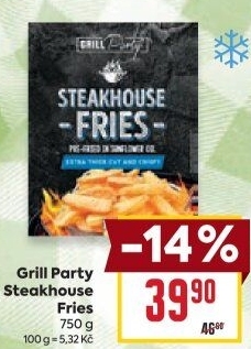 Hranolky mražené Steakhouse Grill party