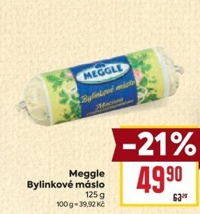 Ochucené máslo Meggle