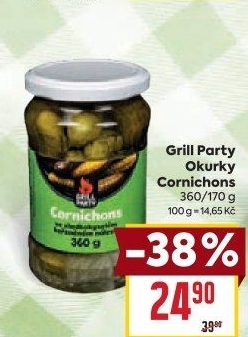 Okurky Cornichons Grill Party