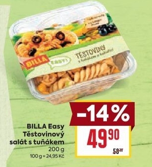 Salát s těstovinami a tuňákem Easy Billa