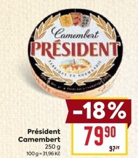 Sýr Camembert Président