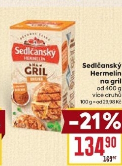 Sýr Hermelín na gril Sedlčanský
