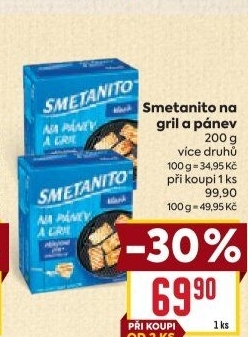 Sýr Smetanito na gril Želetava