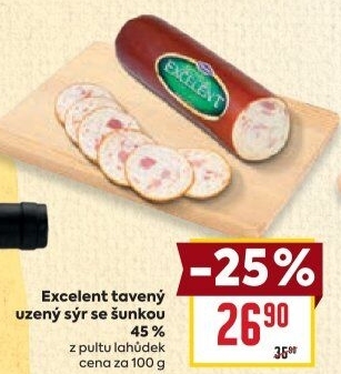 Sýr tavený salámový uzený 45% Excelent
