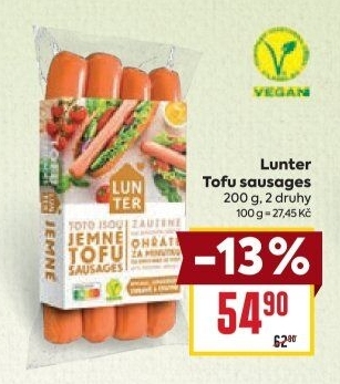 Tofu párky Lunter