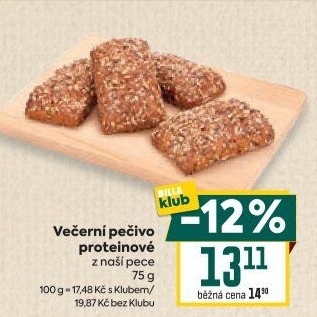 Večerní proteinové pečivo