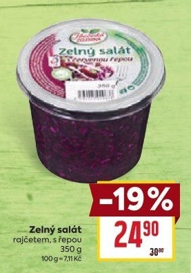 Zelný salát s rajčetem Jihočeská zelenina