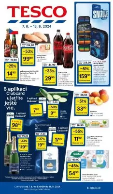 akční leták Tesco 7.8.2024-13.8.2024