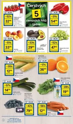 akční leták Tesco 7.8.2024-13.8.2024