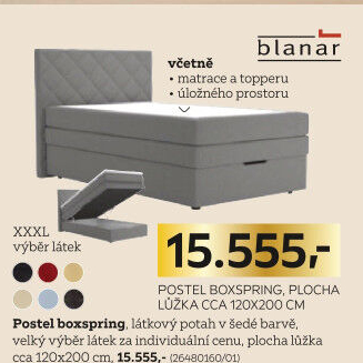 BOXSPRINGOVÁ POSTEL