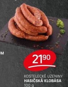 Hasičská klobása Kostelecké uzeniny
