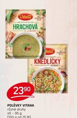 Instantní polévky Vitana