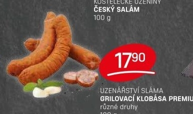 Klobása grilovací premium Sláma