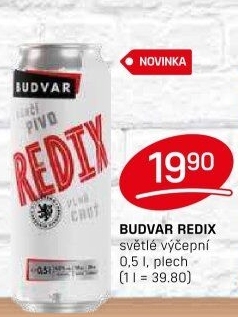 Pivo světlé výčepní Redix Budweiser Budvar