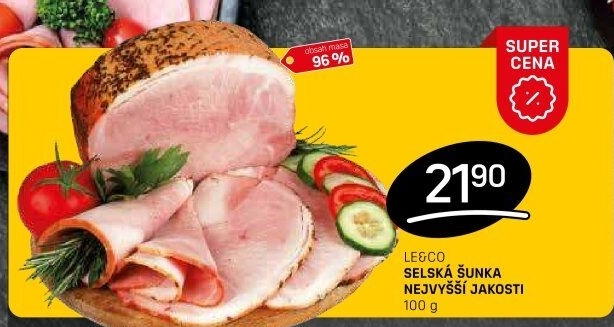 Šunka selská nejvyšší jakosti LE&amp